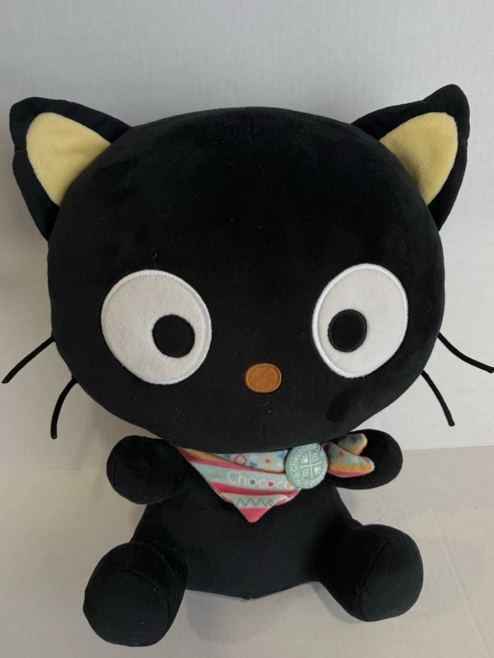 Sanrio Hello Kitty Bandana Smiles 2017 Black Cat Plush Japan HTF 18”